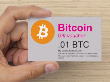 BTC Gift card example